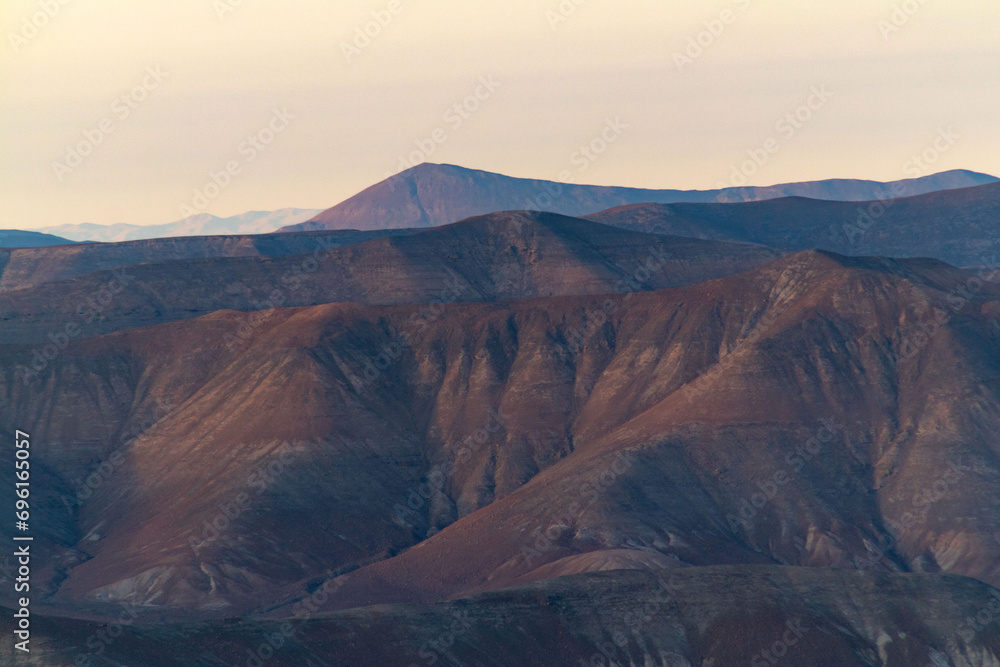 Fototapeta premium geological desert landscape in Arica and Parinacota
