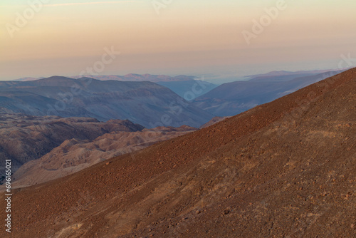 geological desert landscape in Arica and Parinacota