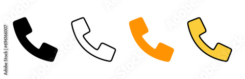 Call icon set vector. telephone sign and symbol. phone icon. contact us