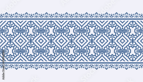 ornament style ethnic seamless borders