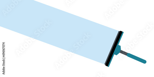 Wallpaper Mural Window cleaning. Glass scraper glides over the glass, making it clean. Window cleaning service concept.  Torontodigital.ca