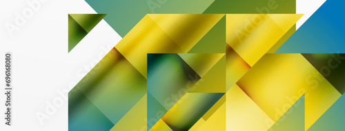 Captivating vector abstraction. Triangles interlock in mesmerizing dance, crafting dynamic geometric backdrop. Fusion of shapes and angles creates artful symphony of modern design