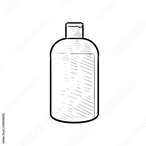 liquid soap handdrawn illustration
