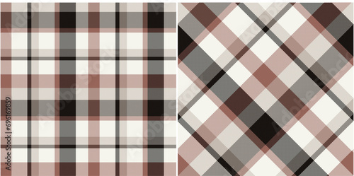 Vector checkered pattern or plaid pattern . Tartan, textured seamless plat for flannel shirts, duvet covers, other autumn winter textile mills. Vector Format