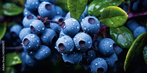Close up blue berry