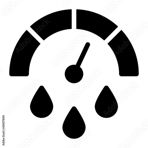 pressure gauge glyph icon