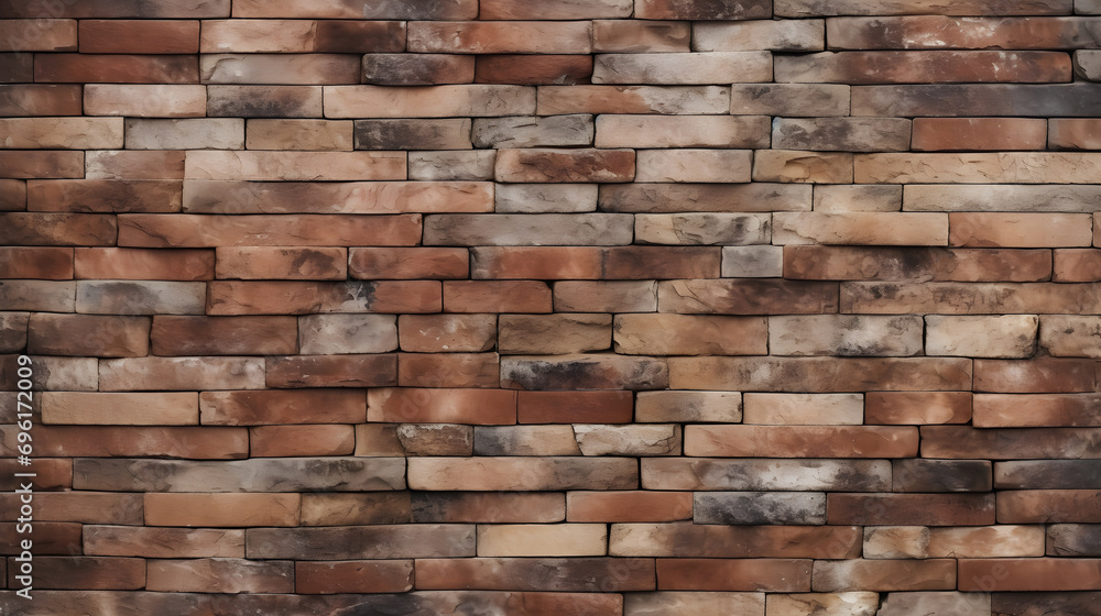 Old brick color stone wall There are natural stains. Close up. Old brick color stone wall There are natural stains. Close up.