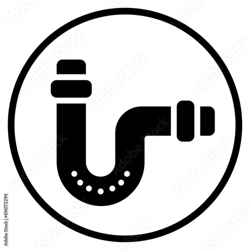 drain glyph icon