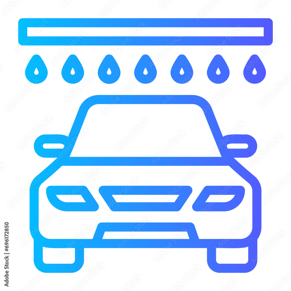Obraz premium car wash gradient icon