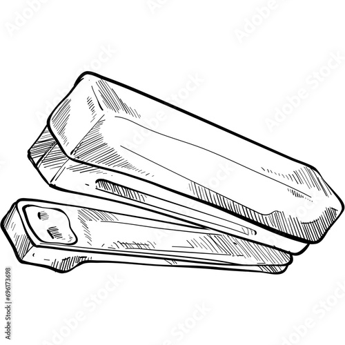 stapler handdrawn illustration