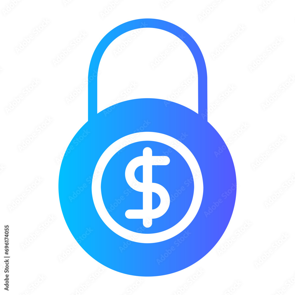 padlock gradient icon padlock gradient icon