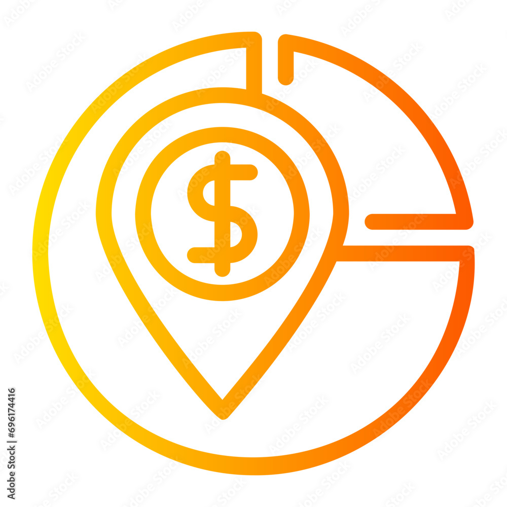 location gradient icon location gradient icon