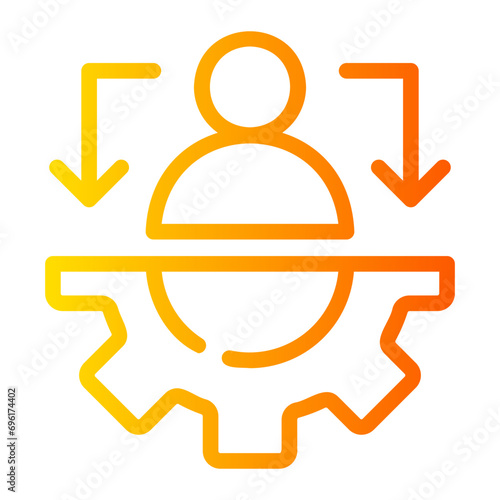 gear gradient icon