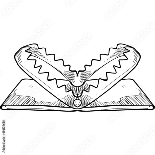 trap handdrawn illustration