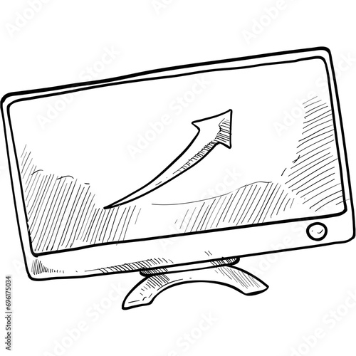 web analytics handdrawn illustration