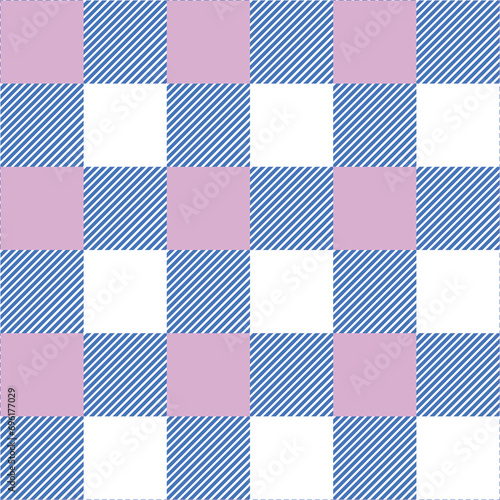 Seamless Gingham Checkered Patterns