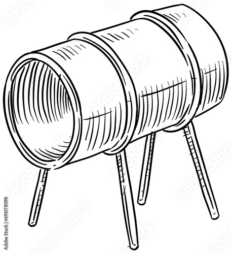 playground handdrawn illustration