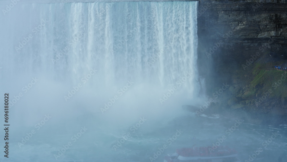 The beautiful Niagara waterfall landscape in autumn The beautiful Niagara waterfall landscape in autumn