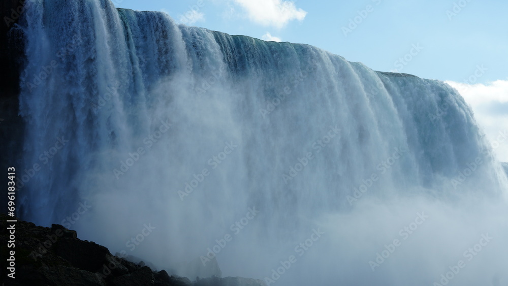 The beautiful Niagara waterfall landscape in autumn The beautiful Niagara waterfall landscape in autumn