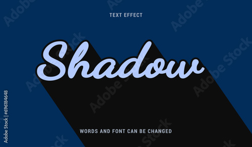 shadow classic text effect editable eps (ID: 696184648)