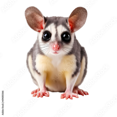 Sugar glider isolated on transparent background