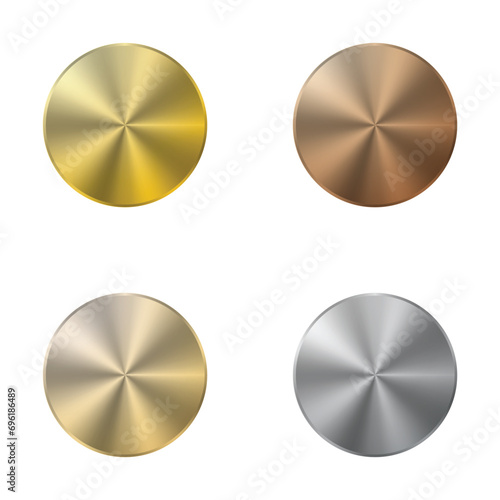 Holographic label circles set