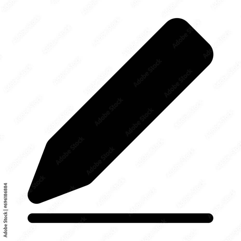 Pencil icon isolated on white background Pencil icon isolated on white background