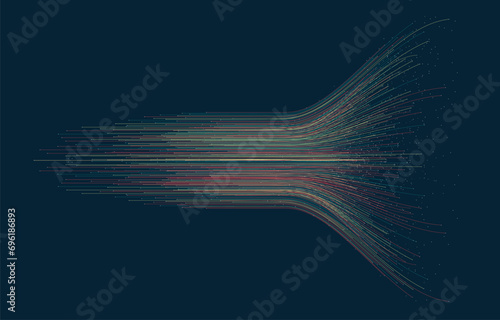 Technology background. Big data visualization concept. Information artificial neural network