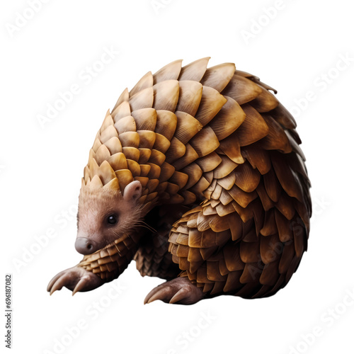 Pangolin isolated on transparent background