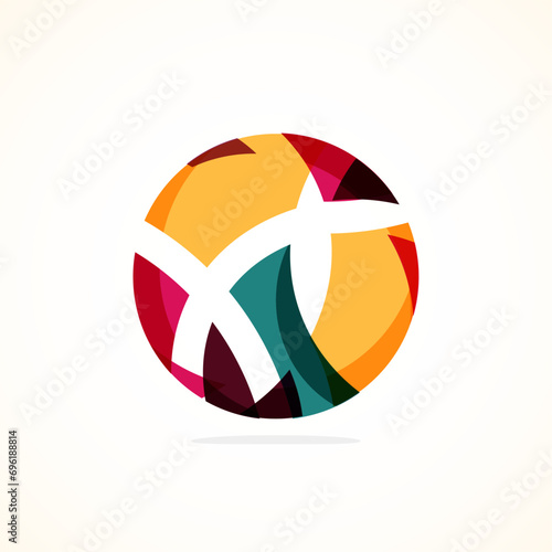 Free Download Abstract circle logo - minimalist emblem, timeless and universal shape of circle. Unique logo represent range of brands and concepts, encapsulating simplicity and creativity in single, iconic image - GFXLoad