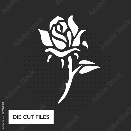 vector flower are laser cut ready