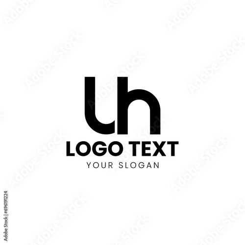 Uh logo Design Vector Modern minimallist style photo