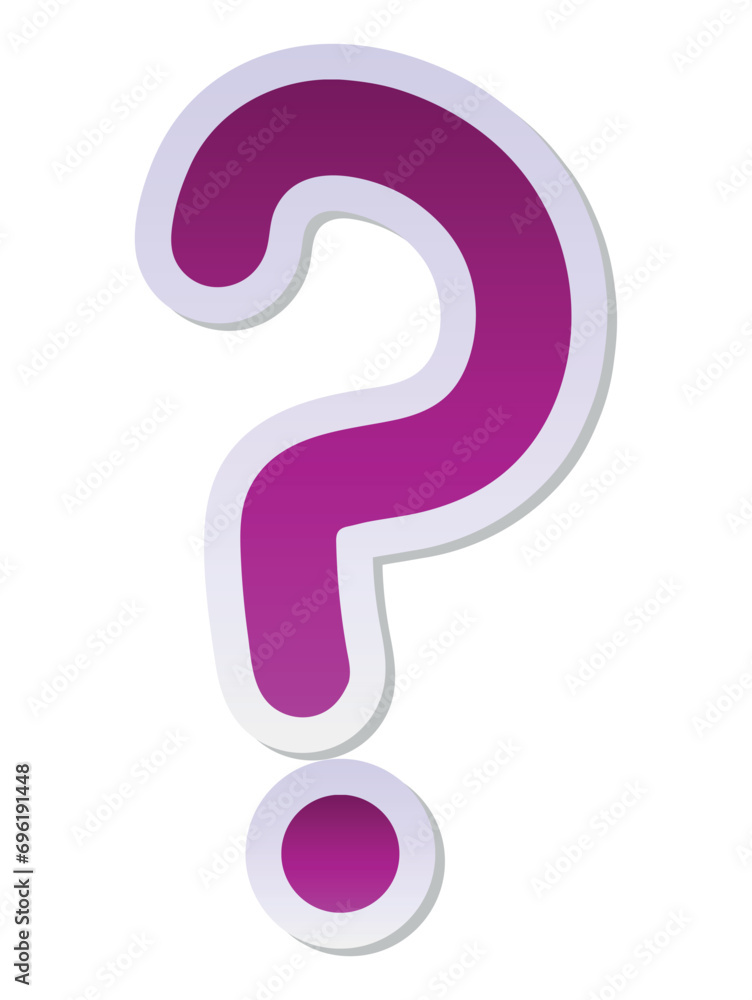 Vector illustration. Question mark, character. Icon. Dialogue, emotion. Help. The answer. On a white isolated background. Simple accent. Obyemny. Vector illustration. Question mark, character. Icon. Dialogue, emotion. Help. The answer. On a white isolated background. Simple accent. Obyemny.