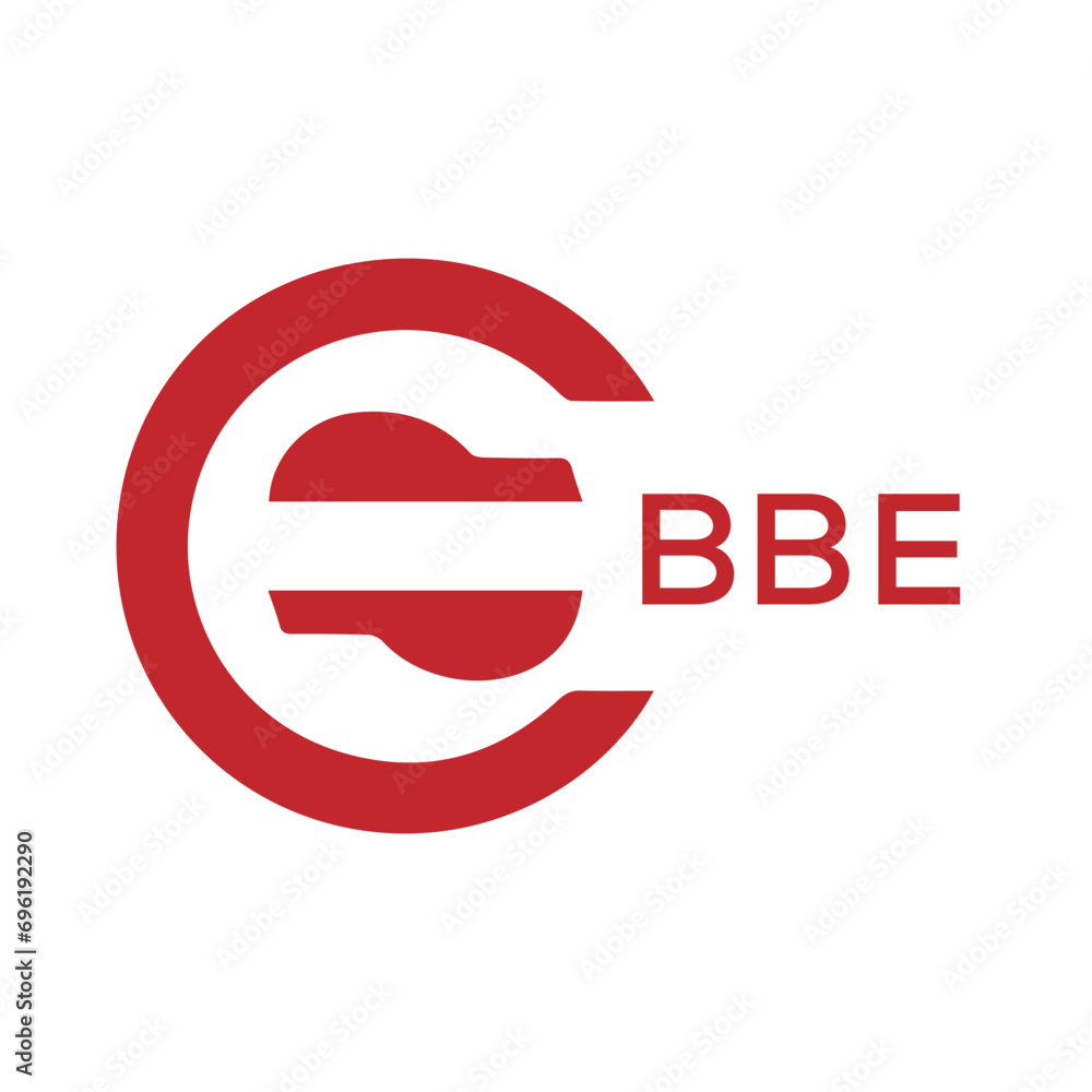 BBE Letter logo design template vector. BBE Business abstract connection vector logo. BBE icon circle logotype.

