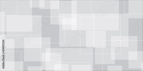 Abstract elegant background white and gray squares texture. Abstract white and grey geometric overlapping square pattern abstract futuristic background design. data concept. vector illustration.