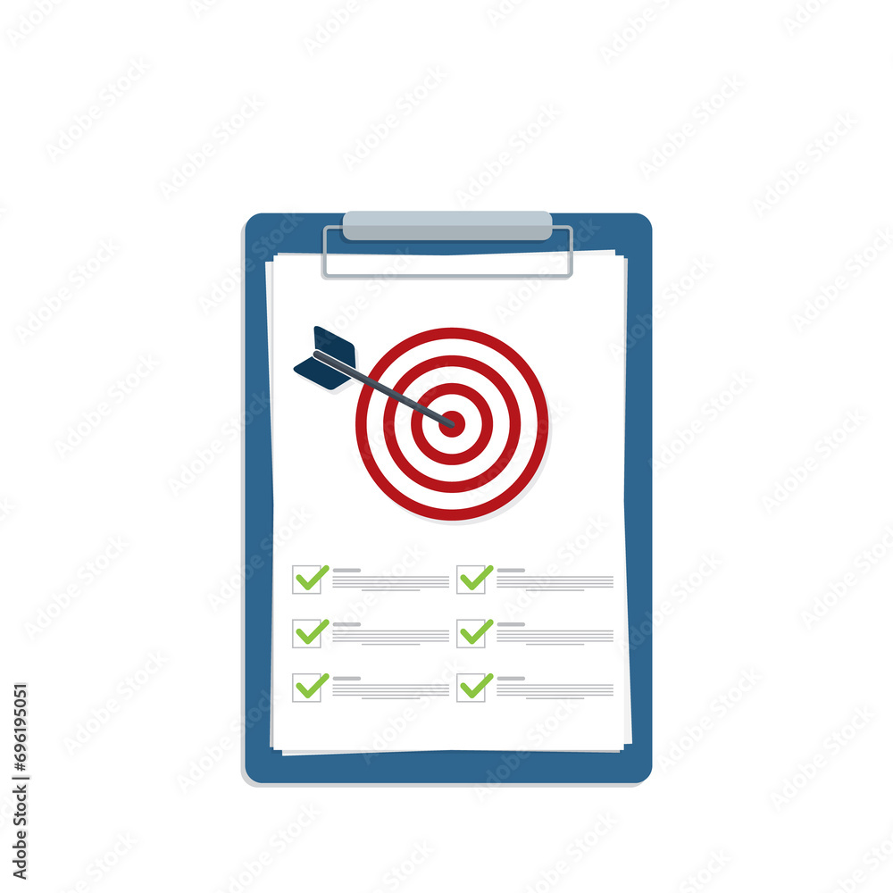 Successful completion of business tasks. Checklist with a business tasks completed. Successful completion of business tasks. Checklist with a business tasks completed.