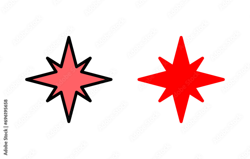 Compass icon set illustration. arrow compass icon sign and symbol Compass icon set illustration. arrow compass icon sign and symbol