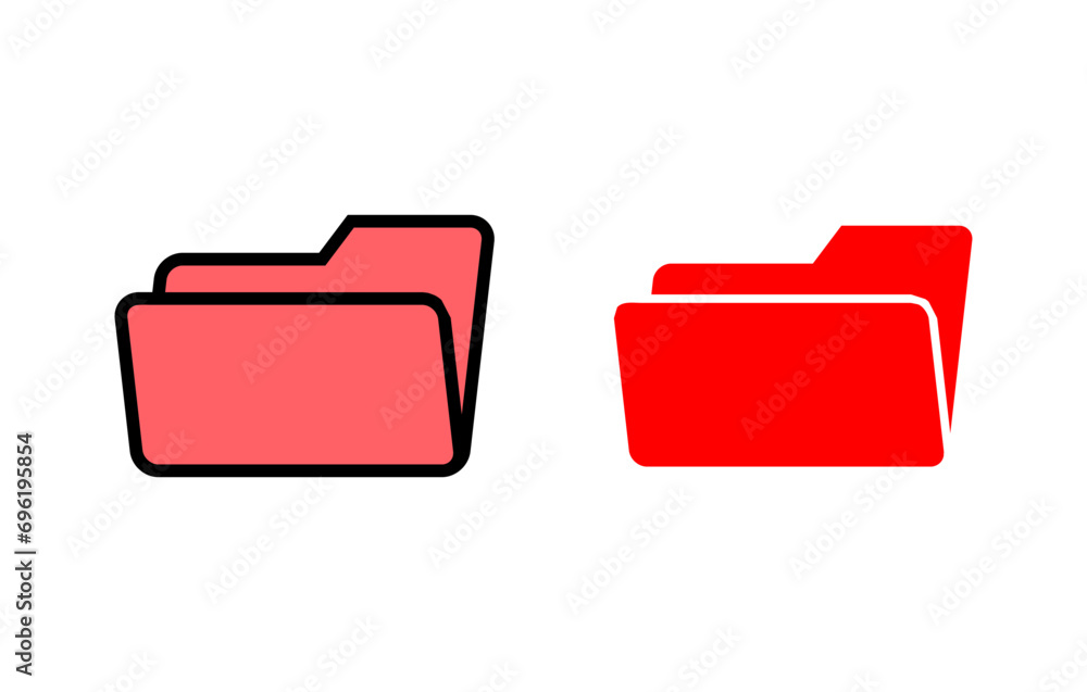 Folder icon set illustration. folder sign and symbol Folder icon set illustration. folder sign and symbol