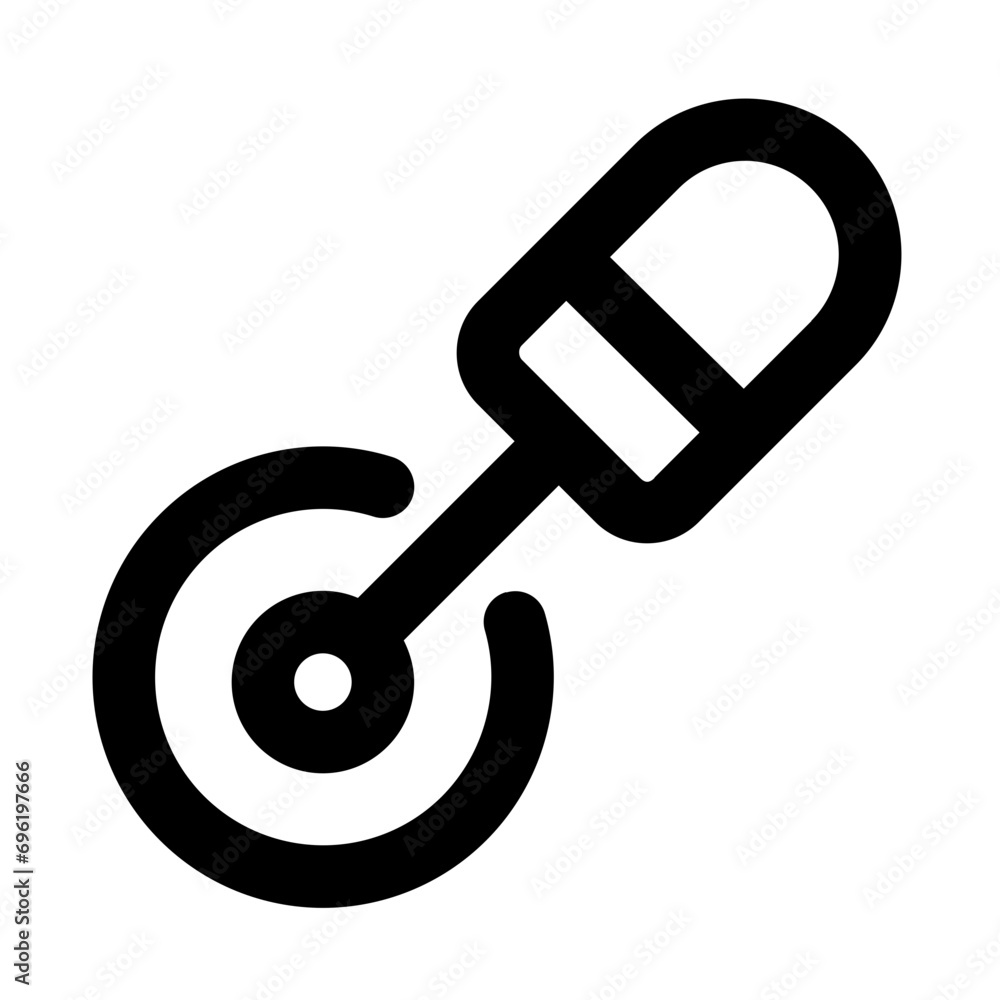 Pizza Cutter Line UI Icon Pizza Cutter Line UI Icon