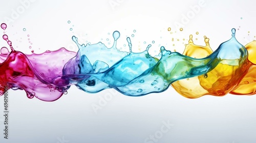 colorful water splash background