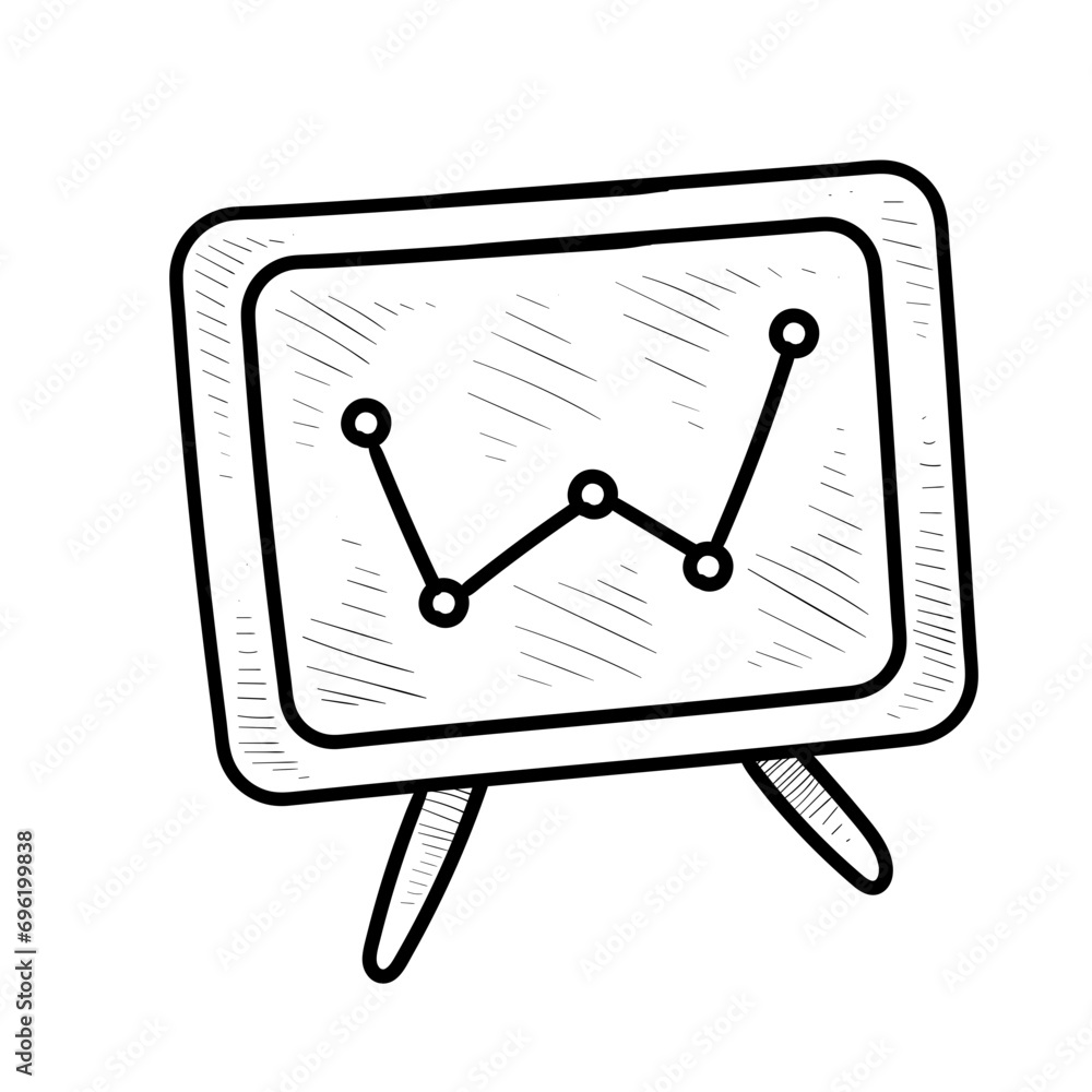 growth graph handdrawn illustration growth graph handdrawn illustration