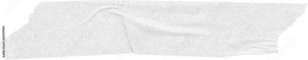 White adhesive paper tape isolated on white background White adhesive paper tape isolated on white background