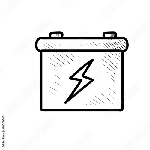 accumulator handdrawn illustration