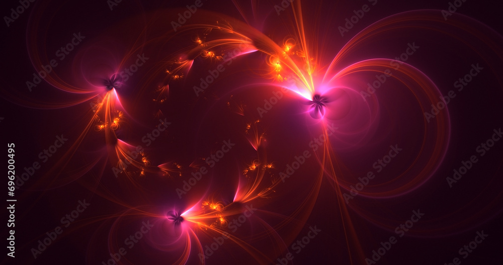 3D manual rendering abstract colorful fractal light background 3D manual rendering abstract colorful fractal light background