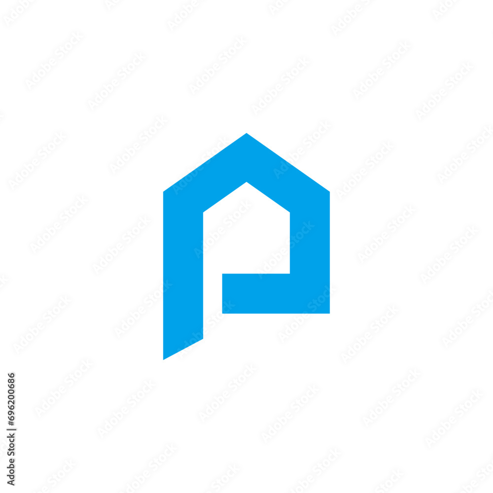 P House Logo Design Vector P House Logo Design Vector