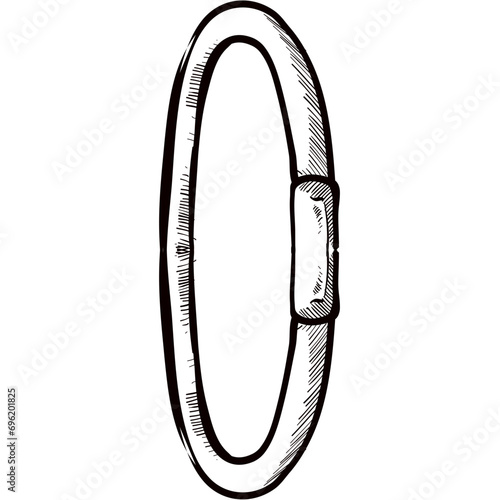 hula hoop handdrawn illustration