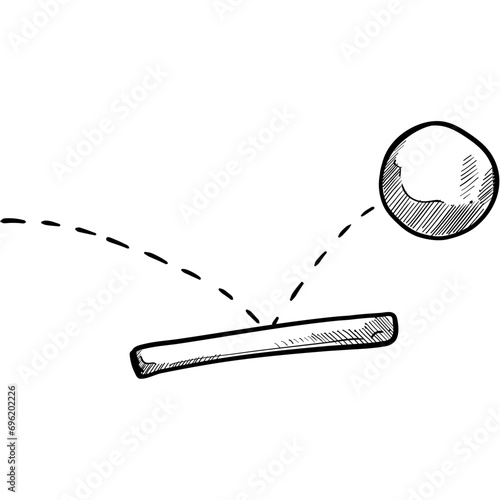 bouncing handdrawn illustration