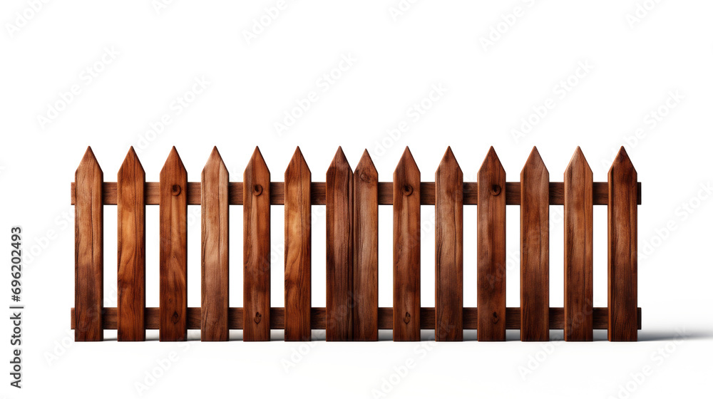 Brown wooden fence illustration Used to decorate the house and garden isolated on white transparent background, PNG File Brown wooden fence illustration Used to decorate the house and garden isolated on white transparent background, PNG File