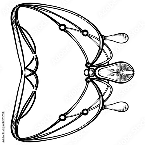 necklace jewelry handdrawn illustration