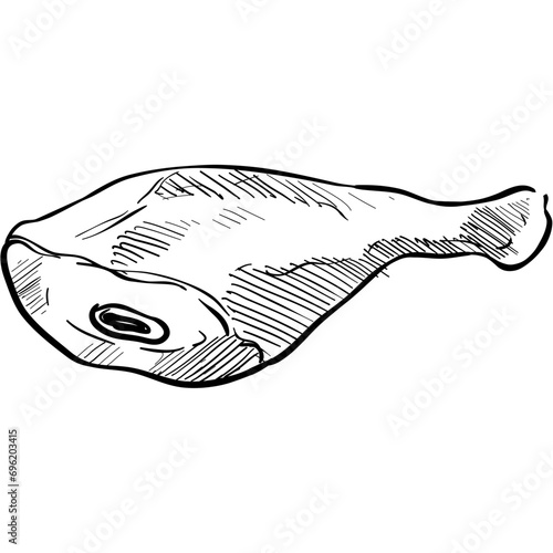 meat handdrawn illustration